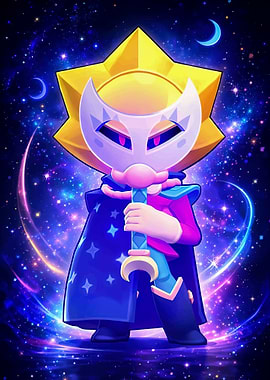 Cosmic Star Character with Mask