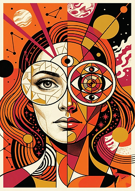 Cosmic Woman Portrait