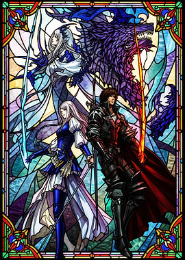 Stained Glass Fantasy Characters final