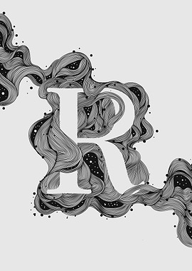 Abstract Letter R Design