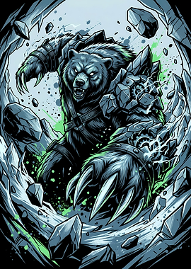 Mechanical Grizzly Titan of Earth