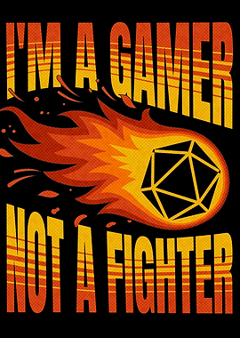 Board Game Room Flaming D20 Asteroid