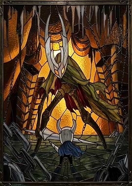 Hornet vs. Knight Stained Glass