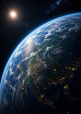 Earth from Space at Night