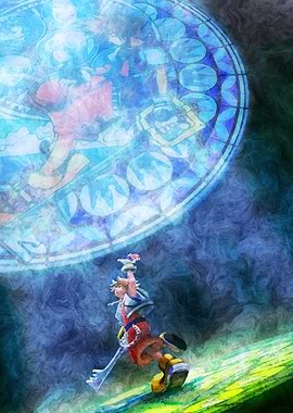 Sora and Stained Glass Window