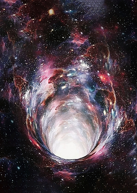 Cosmic Wormhole Nebula