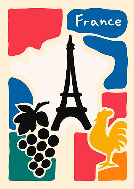 France Travel Poster