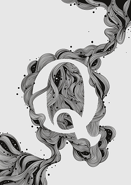 Abstract Letter Q Design