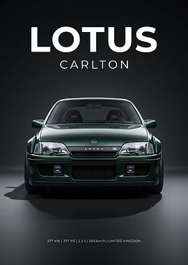 Lotus Carlton Poster