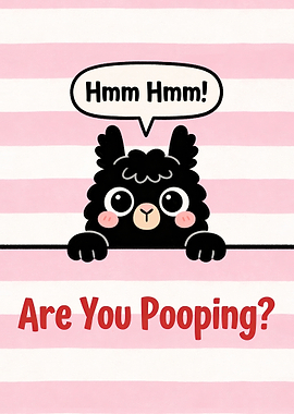 Cute Llama Asks 'Are You Pooping?'