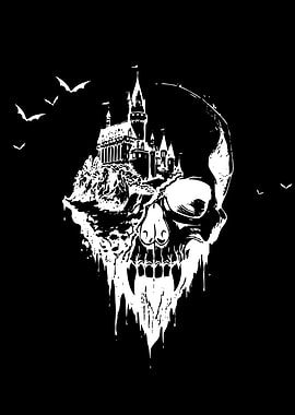 Skull Castle and Bats