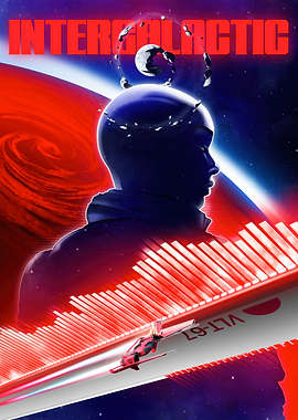 Intergalactic Space Scene