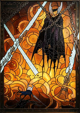 Hollow Knight Stained Glass Art
