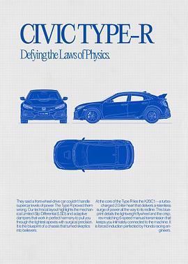 Honda Civic Type R Blueprint