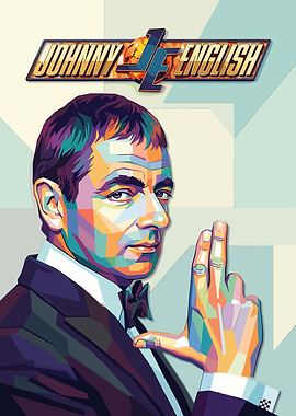 Johnny English Pop Art Poster