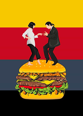 Pulp Fiction Dance on a Burger