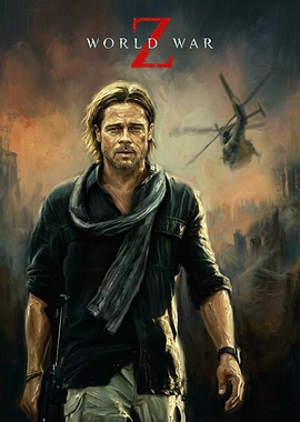 World War Z Brad Pitt Poster