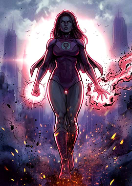 Superhero with energy powers