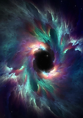 Cosmic Black Hole Nebula