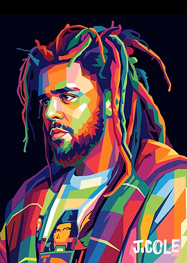 J. Cole Pop Art Portrait