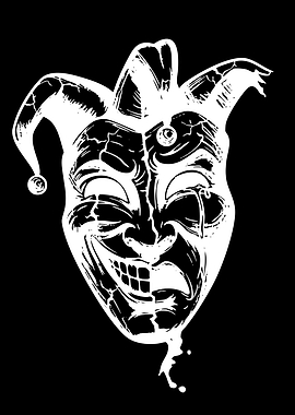 Distorted Jester Mask