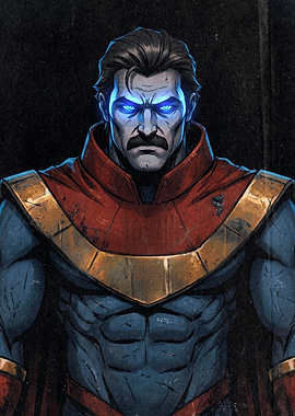 Comic Book Style Superhero Portrait