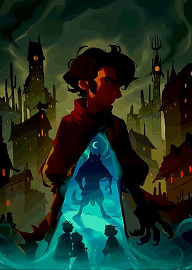 Boy reveals werewolf silhouette in city