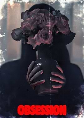 Obsession movie poster with roses