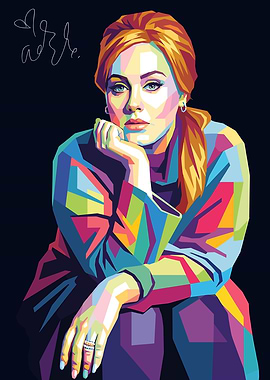 Adele Pop Art Portrait
