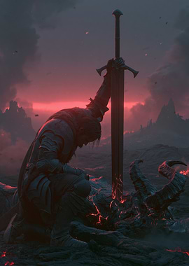 Knight Slaying Demons