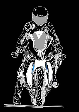 Motorcyclist on a Sportbike