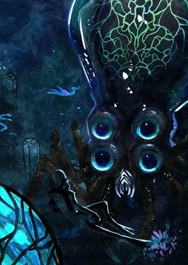 Monster creature with multiple eyes
