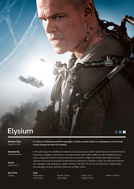 Elysium Movie Poster
