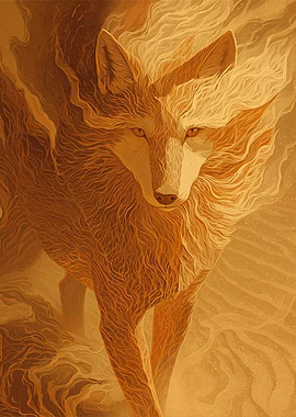 Fiery Wolf Spirit