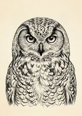 Vintage Owl Desgin