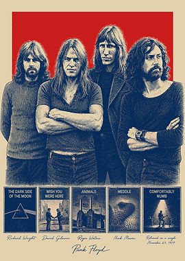 Pink Floyd Album Art Collage