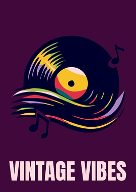 Vintage Vibes Vinyl Record Art