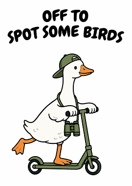 Birdwatching Goose Birdwatcher Funny Bird Nerd