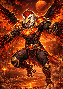 Fiery Bird Warrior