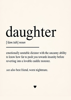 Daughter Definition Print
