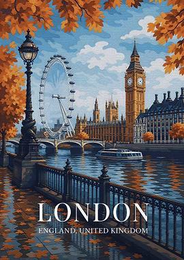 London Autumn Scene