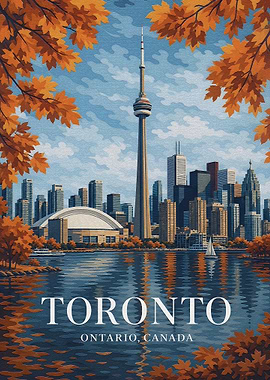 Toronto Skyline in Autumn