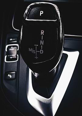 Close-up of a Car Gear Shifter