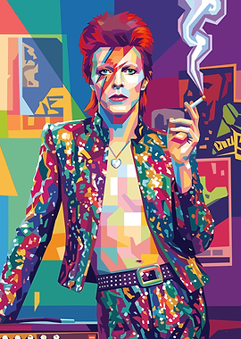 David Bowie Pop Art Portrait