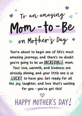 Mom To Be Mother’s Day