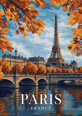 Paris Eiffel Tower Autumn