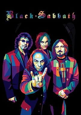 Black Sabbath Pop Art Portrait