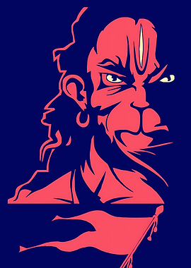 Hanuman Fierce Portrait