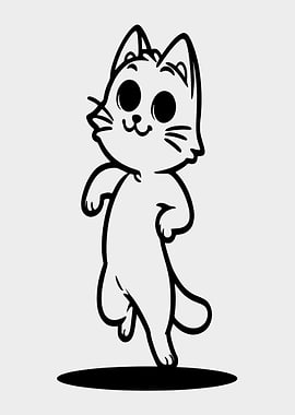 Cute Cartoon Cat