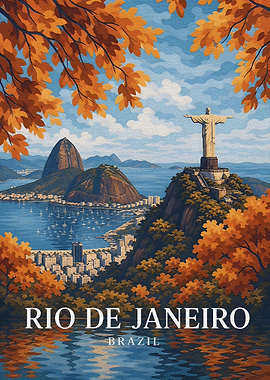 Rio de Janeiro Vintage Poster